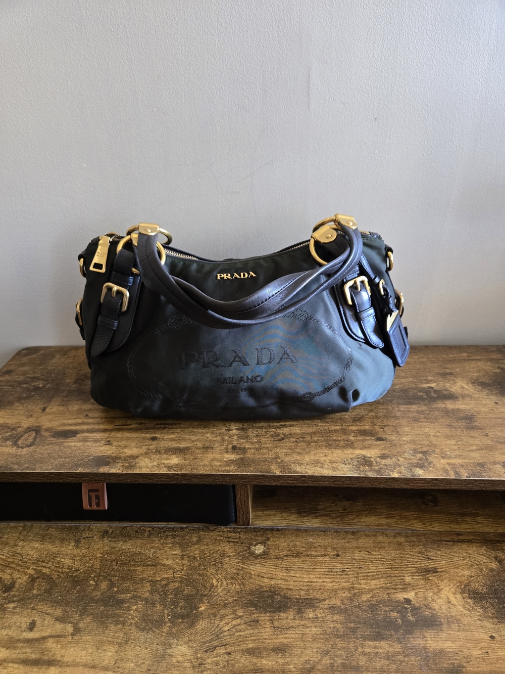 ❗️sold❗️Prada Black Soft Leather Shoulder Bag - Picture 15 of 16